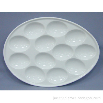 Porcelain Egg Plate (CY-P12548)